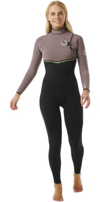 2025 Rip Curl Womens E-Bomb 3/2mm Zip Free Wetsuit 14MWFS - Eggplant